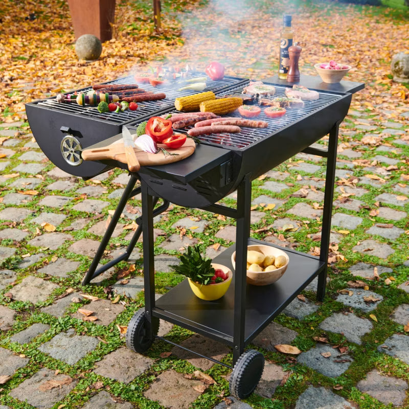 Kuglegrill Stockton 130x56,5 cm Sort Stål