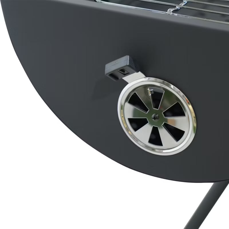 Kuglegrill Stockton 130x56,5 cm Sort Stål