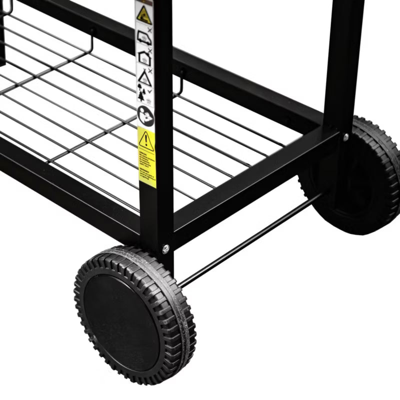Kuglegrill Tøndegrill 115x60x94 cm Sort med Termometer