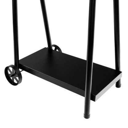 Kuglegrill Tøndegrill 71x55x125 cm med Skorsten Sort