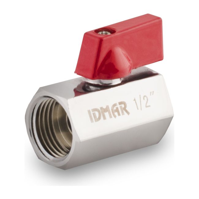 Idmar Group mini kugleventil 1/2" krom