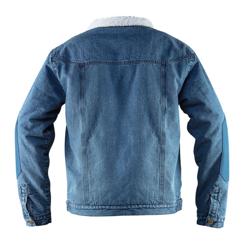 Varmforet denimjakke NEO TOOLS DENIM klassisk, str. XL, navyblå, 1 stk.