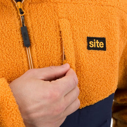 Site Hallard fleecejakke i orange XL