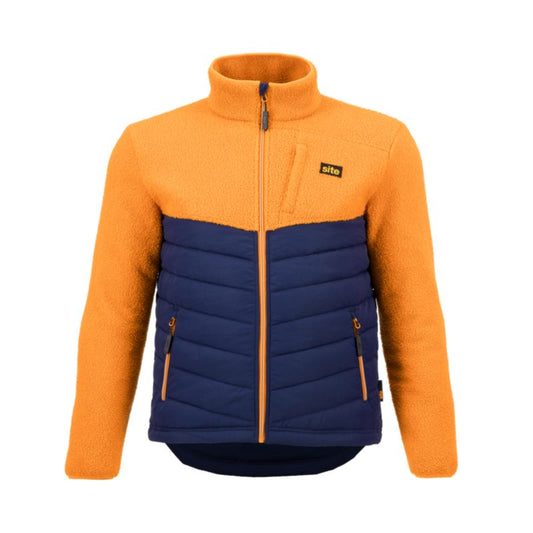 Site Hallard fleecejakke i orange XXL