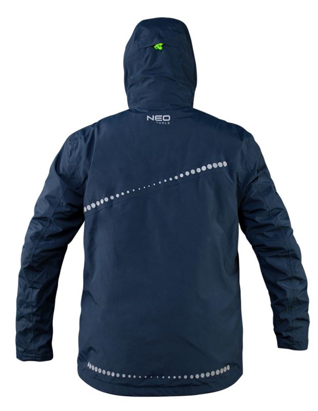 3-i-1 arbejdjakke NEO TOOLS PREMIUM med membran 10000, str. M, navyblå, 1 stk.