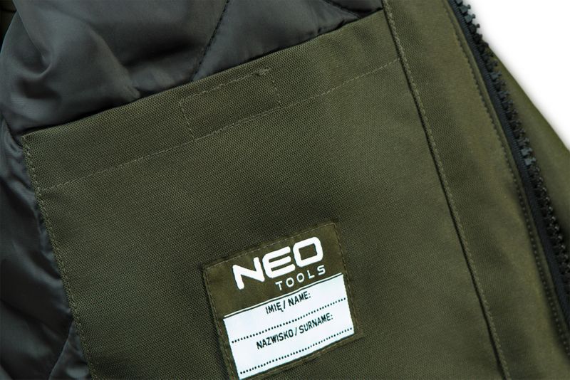 NEO TOOLS Camo arbejdsvest med TPU-membran, str. XL, grøn, 1 stk.