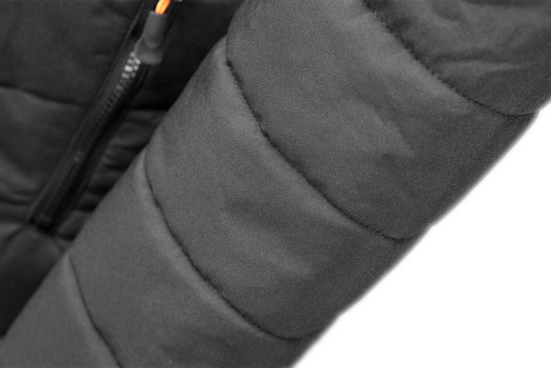 NEO TOOLS Warm arbejdsvest, str. L, sort, 1 stk.