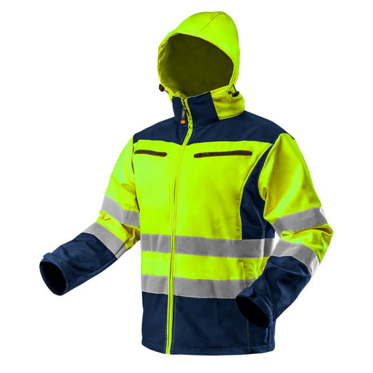 Softshell-jakke NEO TOOLS med høj synlighed str. S gul 1 stk.