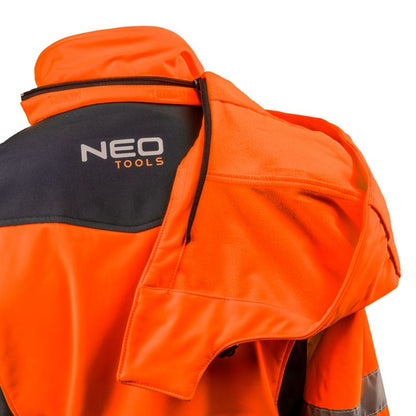 NEO TOOLS softshell-jakke med høj synlighed, str. XXL, orange, 1 stk.