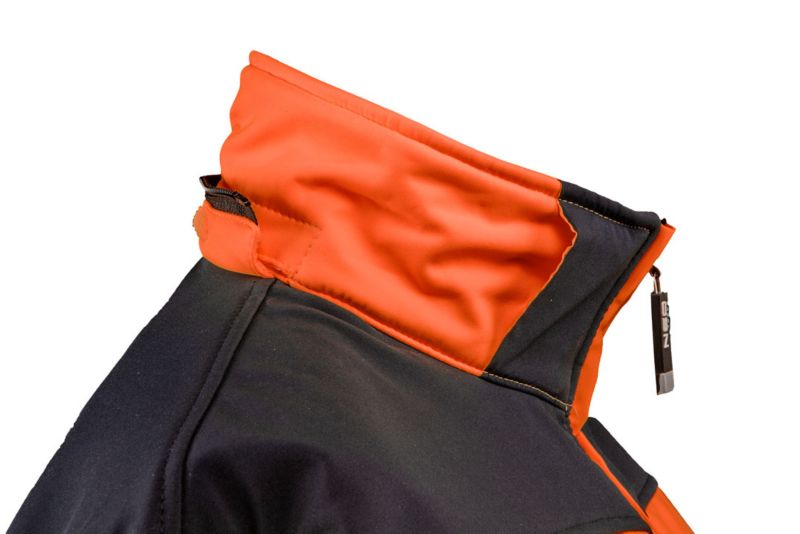 NEO TOOLS softshell-jakke med høj synlighed, str. XXL, orange, 1 stk.