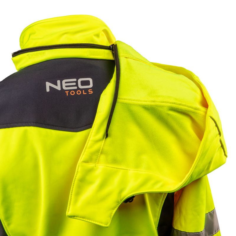 NEO TOOLS softshell-jakke med høj synlighed str. XXL gul 1 stk.