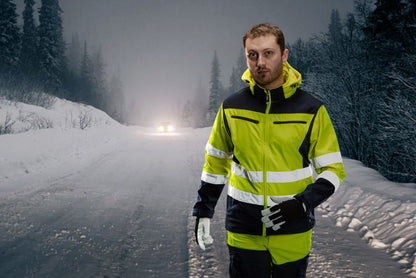 NEO TOOLS softshell-jakke med høj synlighed str. XXXL gul 1 stk.