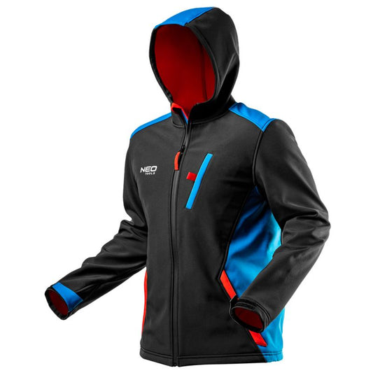 Softshell-jakke NEO TOOLS HD+ serie str. XL sort 1 stk.