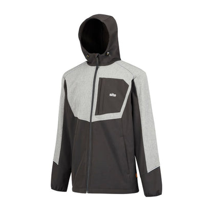 Softshell-jakke Site Cladwel sort-grå L
