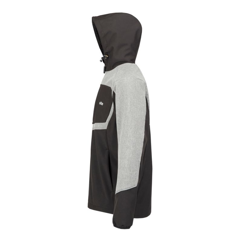 Softshell-jakke Site Cladwel sort-grå L