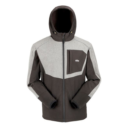 Softshell-jakke Site Cladwel sort-grå M