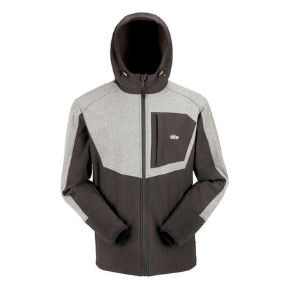 Softshell-jakke Site Cladwel sort-grå XXL