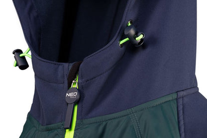 Softshell-jakke med isolering NEO TOOLS Premium-serie str. M marineblå 1 stk.