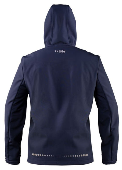 Softshell-jakke med isolering NEO TOOLS Premium-serie str. M marineblå 1 stk.