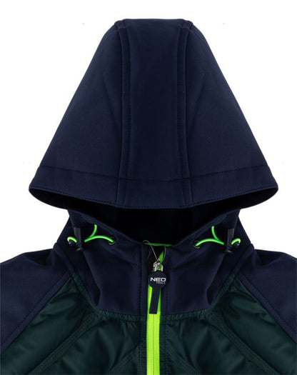 Softshell-jakke med isolering NEO TOOLS Premium-serie str. M marineblå 1 stk.
