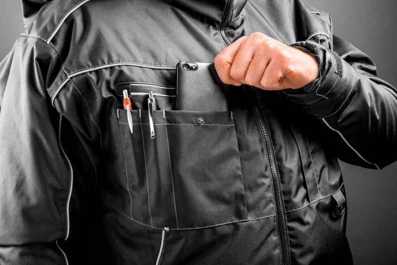 NEO TOOLS vinterarbejdsjakke vind- og vandtæt str. L sort 1 stk.