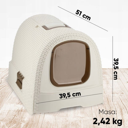 Curver Pet Life kattebak med skovl, beige