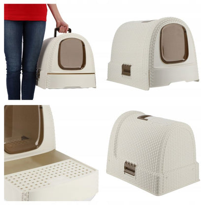 Curver Pet Life kattebak med skovl, beige