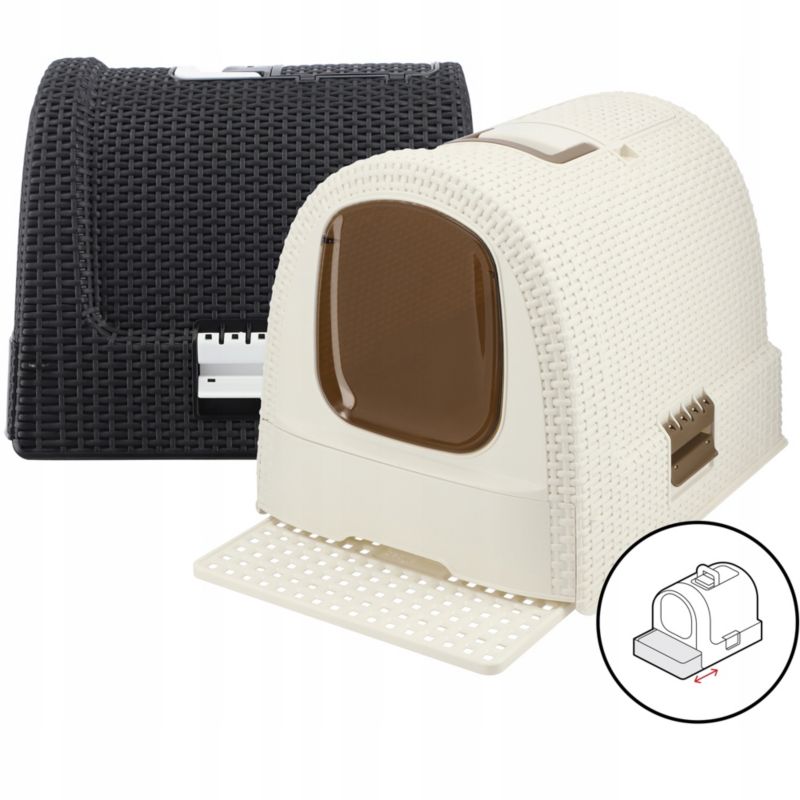 Curver Pet Life kattebak med skovl, beige