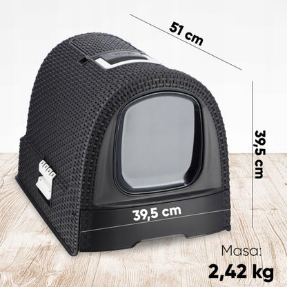 Curver Pet Life kattebak med skovl, grafit
