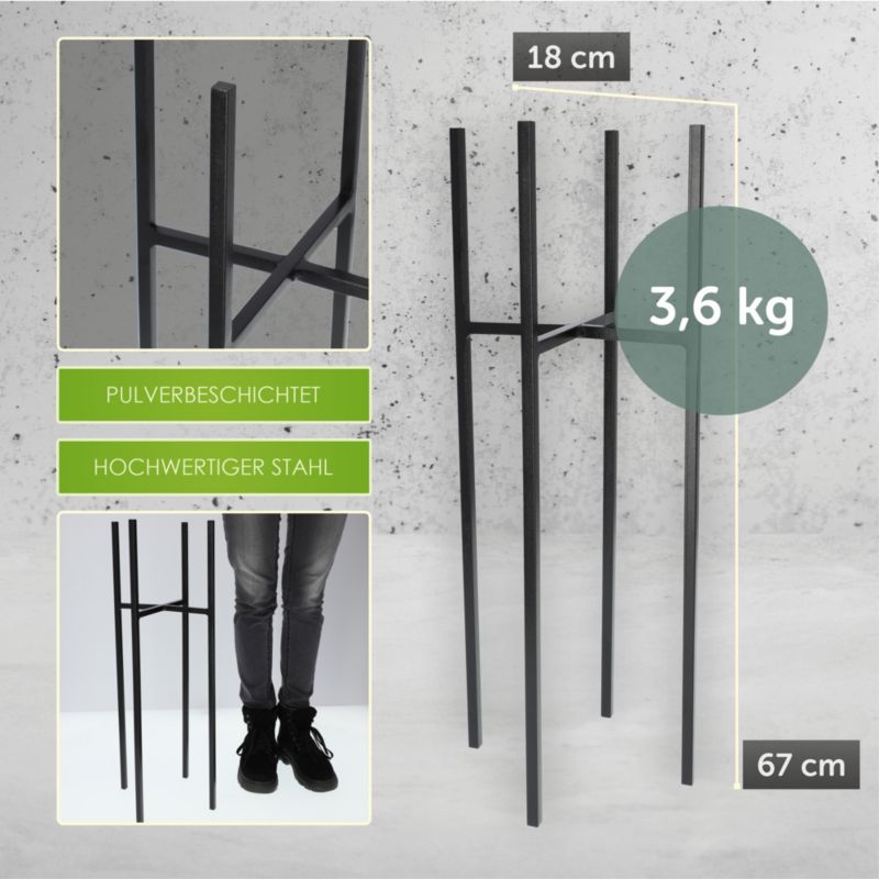 KADAX metalblomstholder til stue 67 cm, 1 stk.