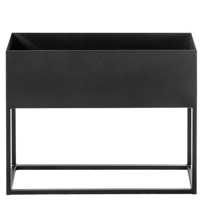 KADAX bred planteholder med potte 60x50 cm, stålplanteholder, sort, 1 stk.