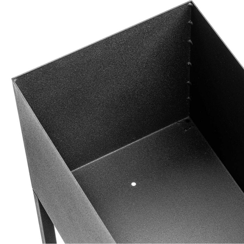 KADAX bred planteholder med potte 60x50 cm, stålplanteholder, sort, 1 stk.