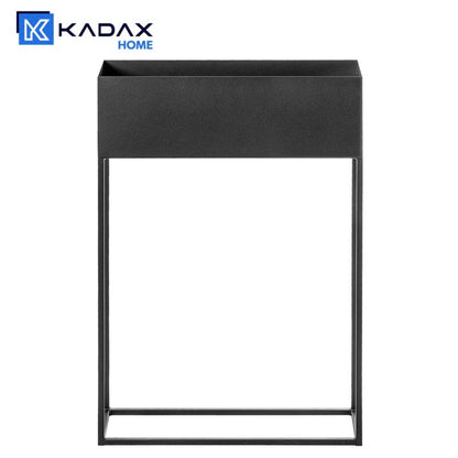 Bred KADAX planteholder med potte 60x90 cm, stålplanteholder, sort 1 stk.