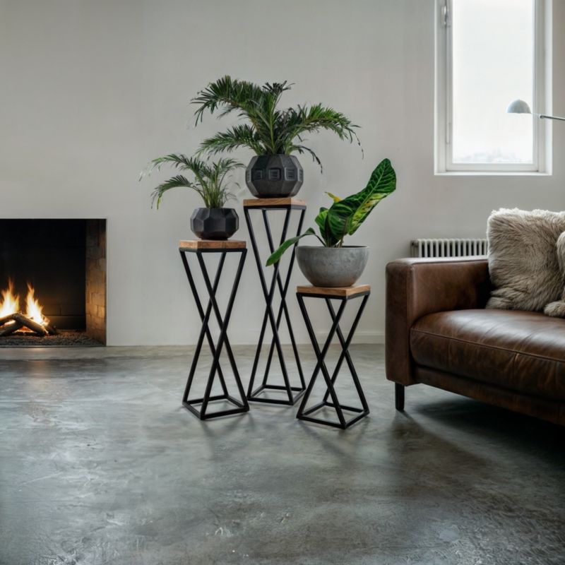 Your Loft Design planteholder i sort eg 19x19x47 Vichy XS 1 stk.