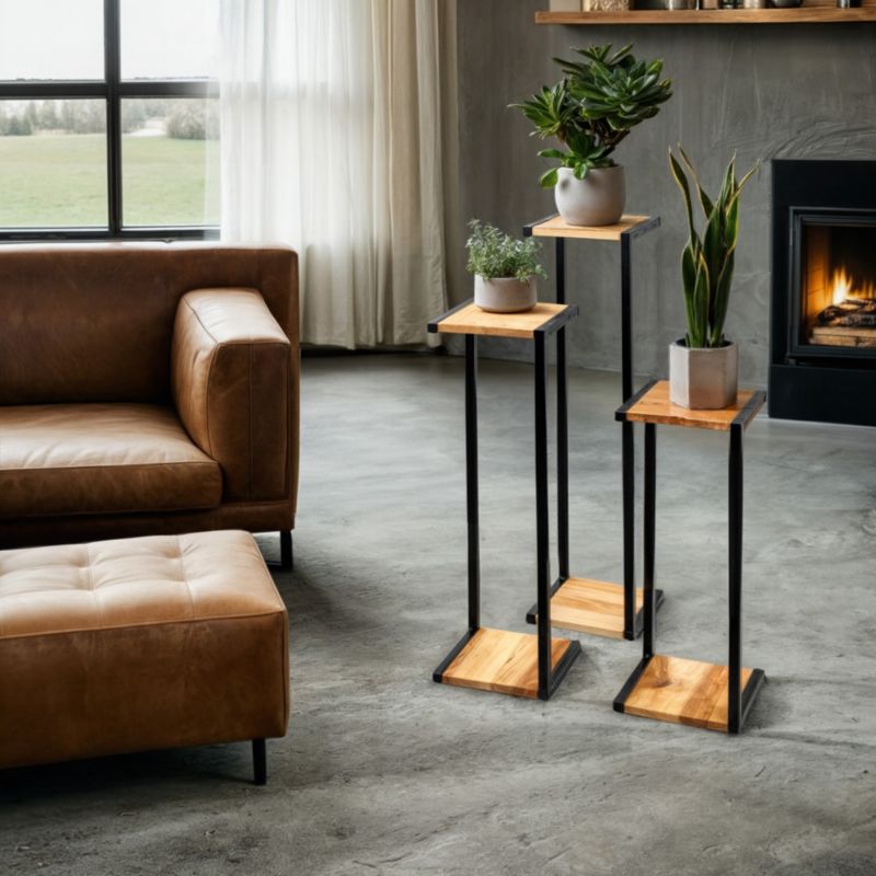 Planteholder Your Loft Design Black Oak 23x20x75 Amiens M 1 stk.
