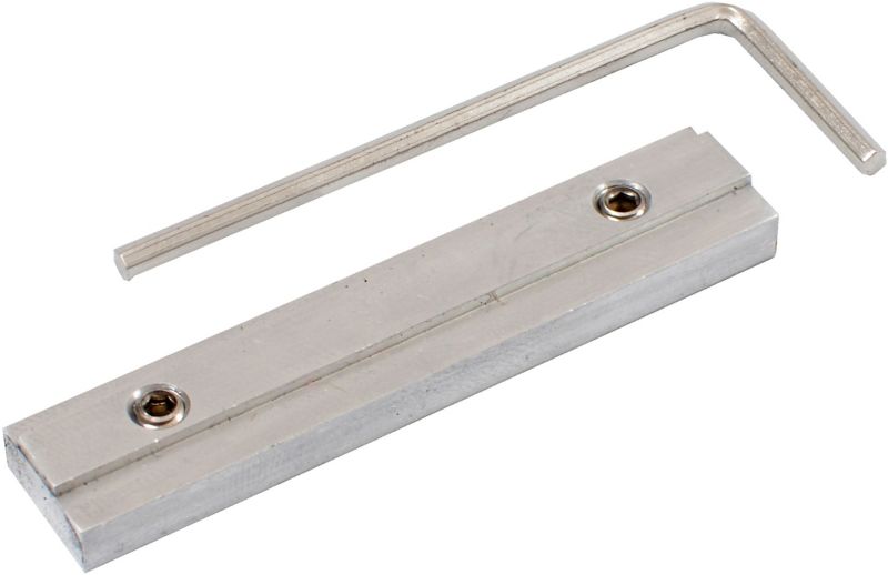 Hvid/aluminium samler til skinne