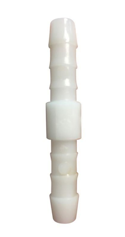 Hvid 6 mm slangeforbindelse
