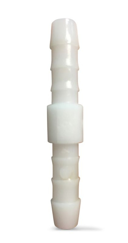Hvid 6 mm slangeforbindelse