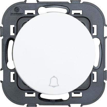 Jacobsen Espen hvid trykknapafbryder til indbygning