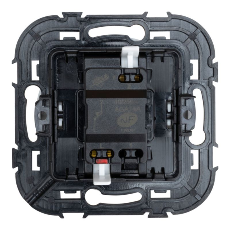 Jacobsen Espen hvid trykknapafbryder til indbygning