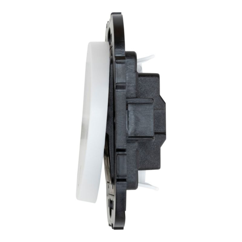 Jacobsen Espen hvid trykknapafbryder til indbygning