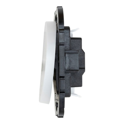 Jacobsen Espen hvid trykknapafbryder til indbygning