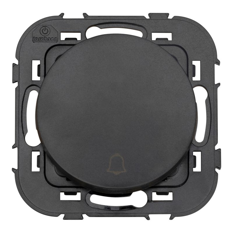 Jacobsen Espen trykknapafbryder i mat-sort