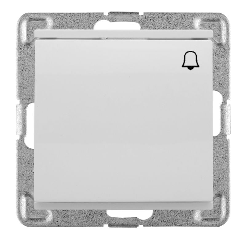 Polmark Verona hvid indbygningsdørklokkeafbryder