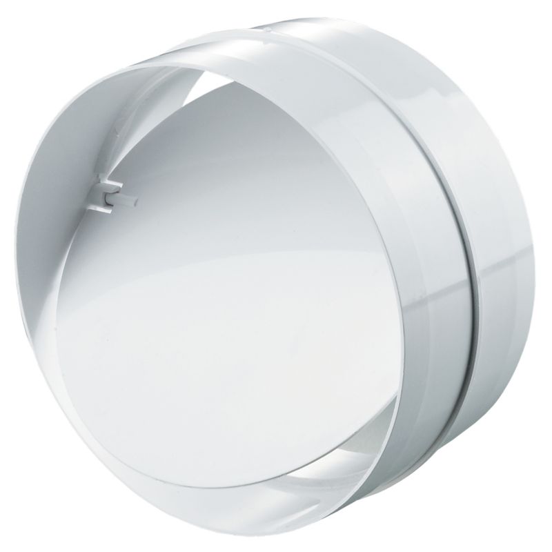 Rund ventilationskanal-forbinder Vents med tilbagestrømningsventil 125 mm