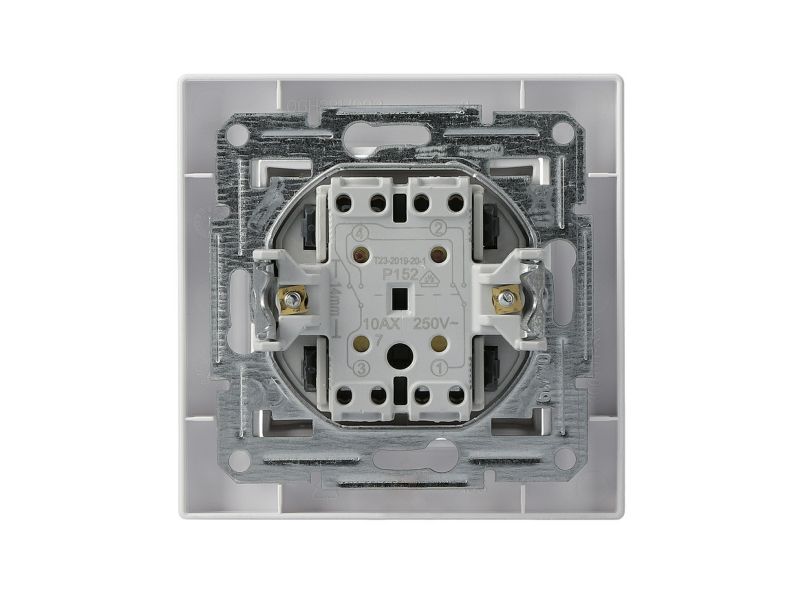 Krydsafbryder Schneider Electric Asfora hvid