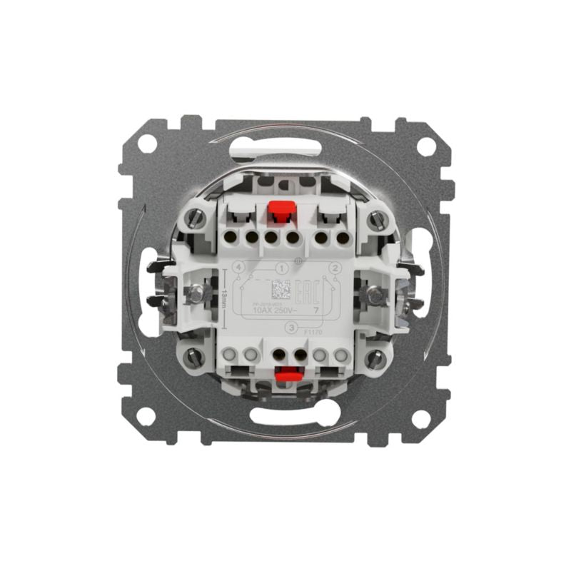 Krydsafbryder Schneider Electric Sedna Design&Elements hvid