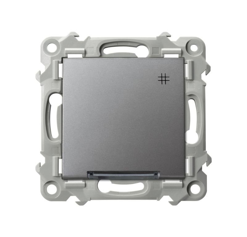 Krydsafbryder med baggrundsbelysning Ospel grå