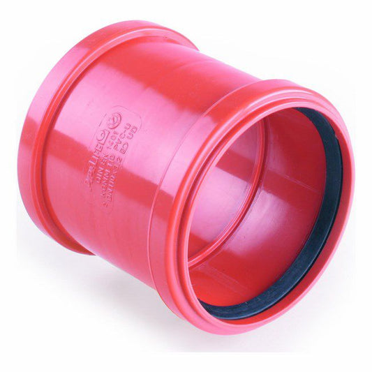 Rød PVC-forbindelse Pipelife 200 mm