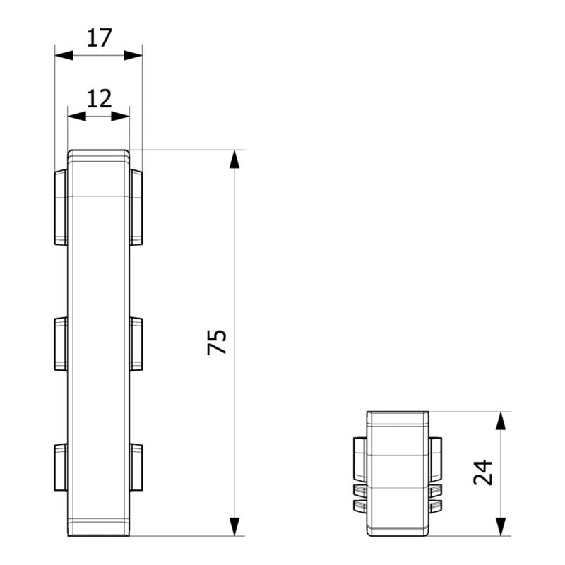PVC Samling D-form Polsk Eg 2 stk.